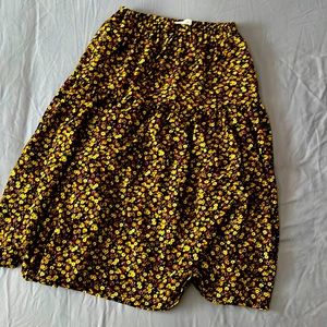 Zara kids midi skirt floral size 10